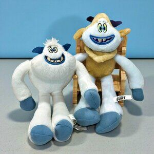 Smallfoot Plush Lot Migo Fleem Stuffed Yeti Abominable Snowman Toy Factory 10"